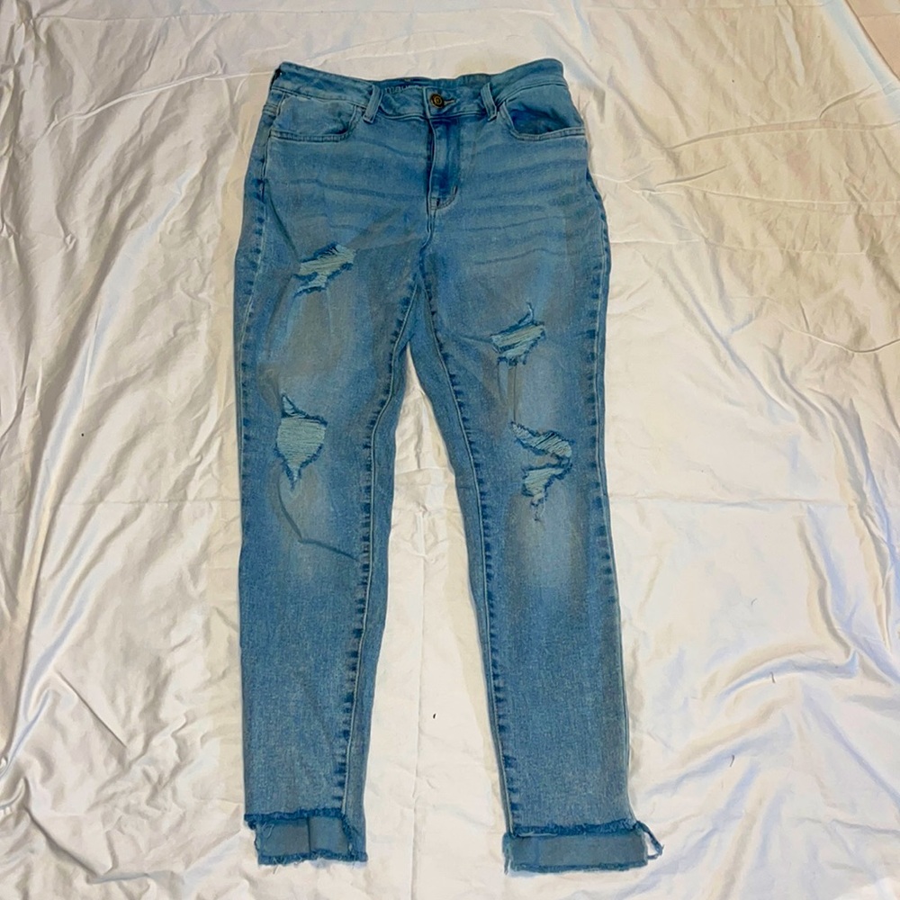 High ride girls jeans .